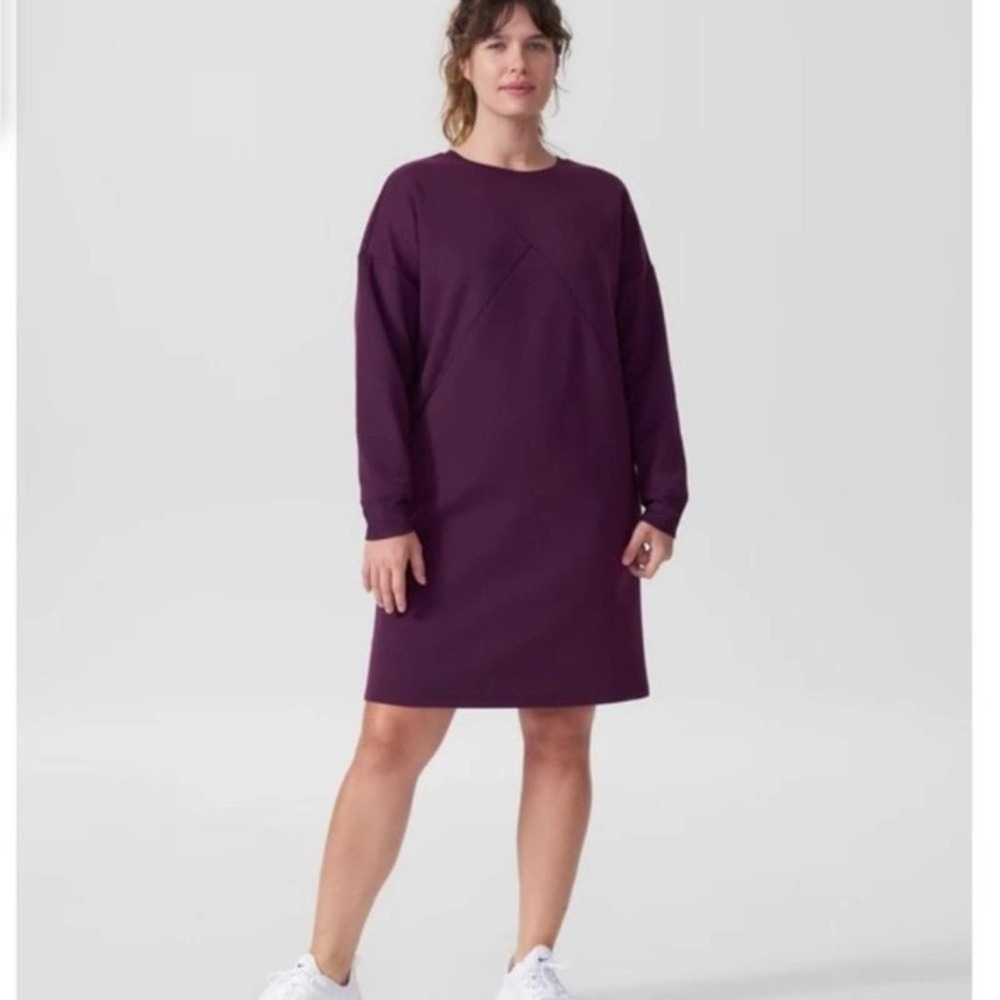 Universal Standard Game Iris Crew Sweatshirt Dress - image 1